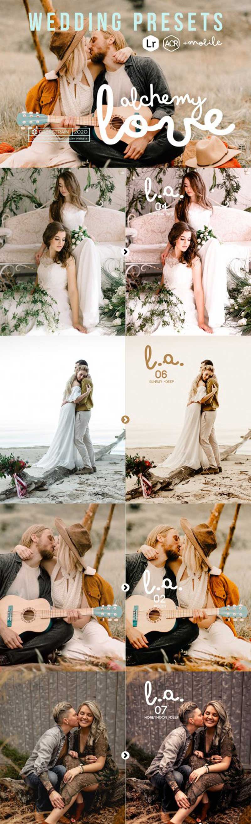 CreativeMarket - Love Alchemy Wedding Presets 5052576 2 utyfgjhf