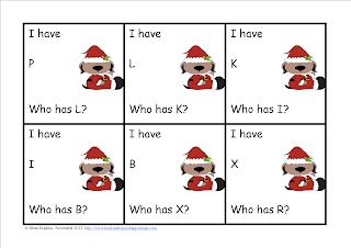 FREEBIE I Have, Who Has Christmas Kindergarten Games