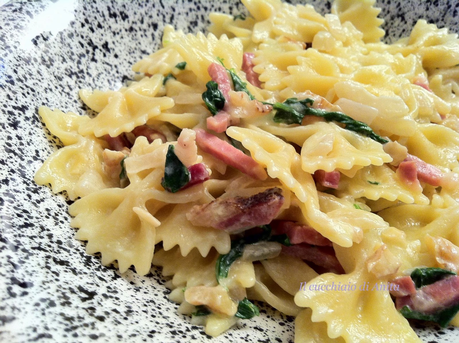 farfalle speck rucola e noci