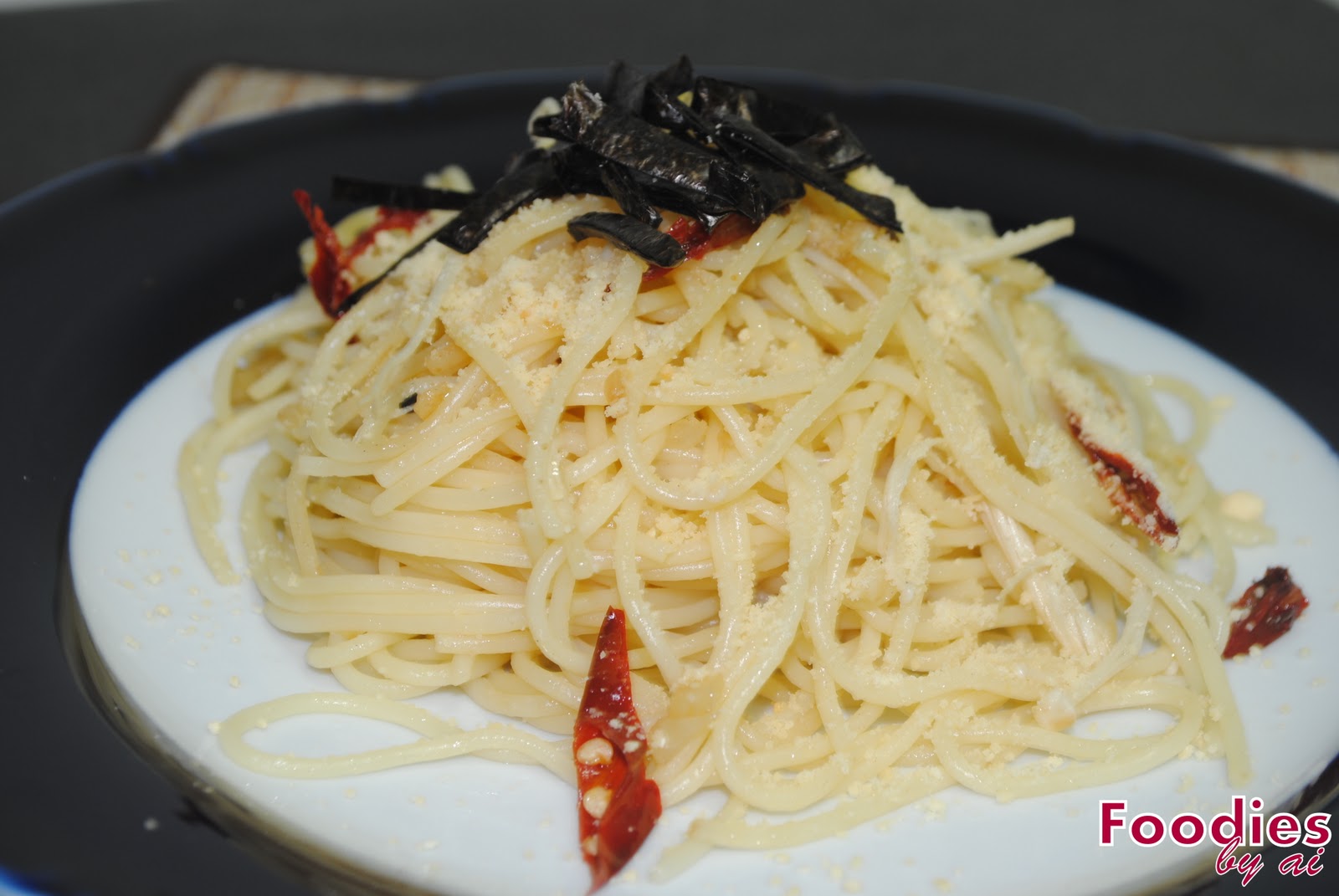 FOODIES by ai Spaghetti Olio with Enoki Mushroom