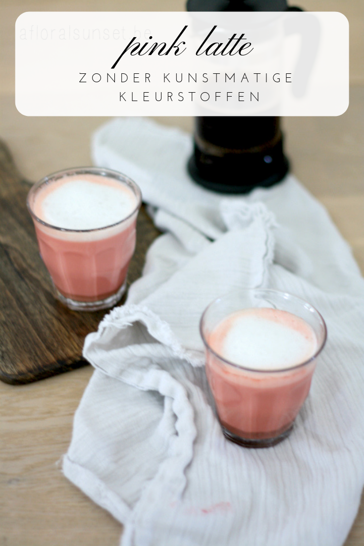 pink latte (zonder kunstmatige kleurstoffen) - a floral sunset