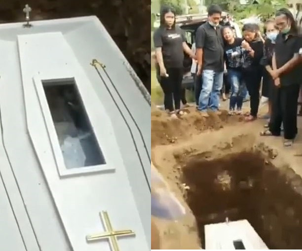 Dead person wakes up at funeral caught on tape
