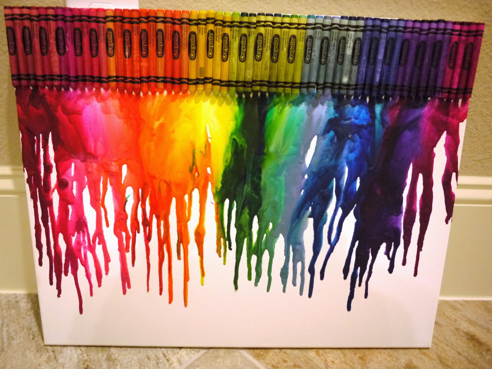 The Quiet Mouse First DIY Project Crayola Melting Art