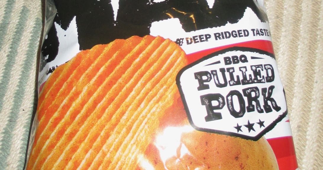 FOODSTUFF FINDS Walkers MAX BBQ Pulled Pork Ridged Crisps (WH Smiths
