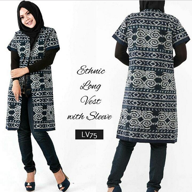 #BusanaMuslim | 20 Model Outer Batik Kekinian Cocok Untuk Ngantor
