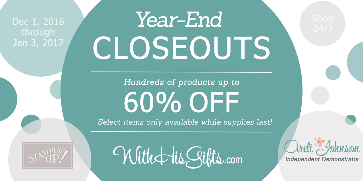 With His Gifts: Year-End Closeouts and Big Shot Winner
