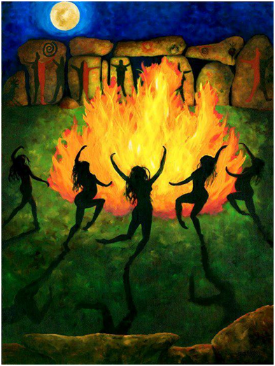 Resultado de imagen de mujeres danzando fuego