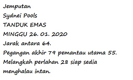 FORUM SYAIR SYDNEY FORUM SYAIR SYDNEY, KODE SYAIR SDY