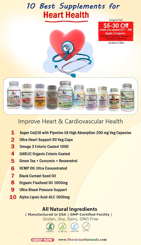10 Best Supplements For Heart Health