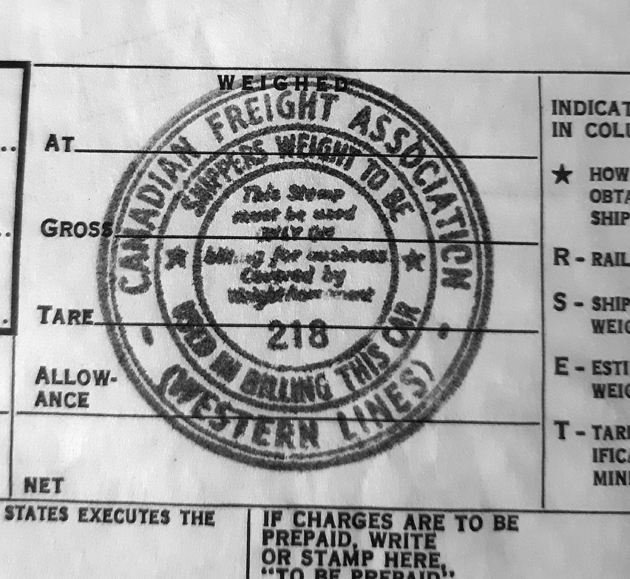 modeling the SP Waybills, Part 79 weight stamps