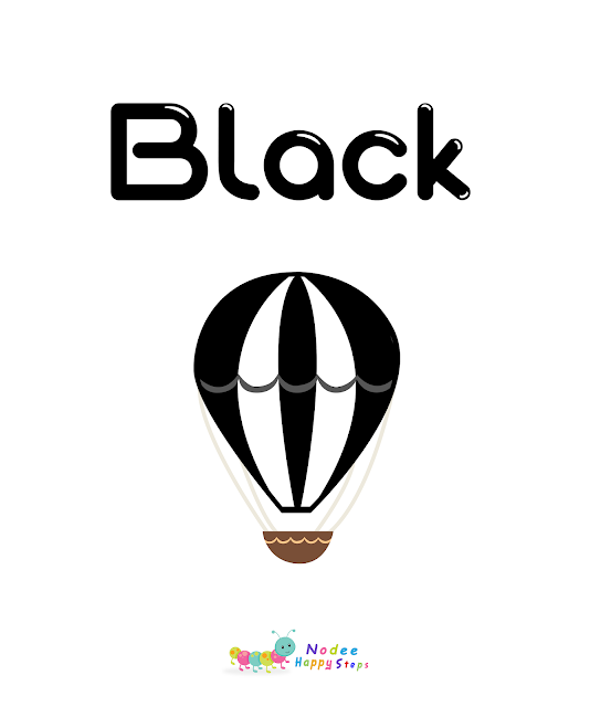 Black Color - Colors Flashcards for Kids