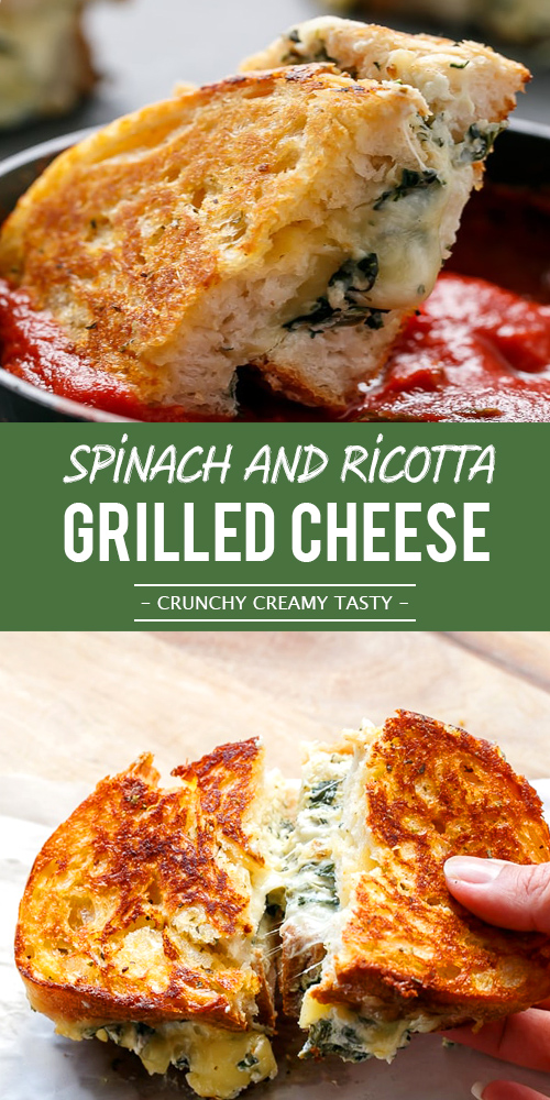 Easy Spinach and Ricotta Grilled Cheese [video]