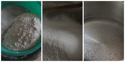 Seive the flour for idiyappam