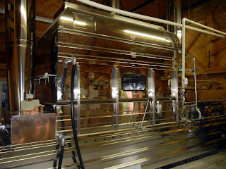 Maple syrup evaporizer machinery in a Vermont sugarhouse