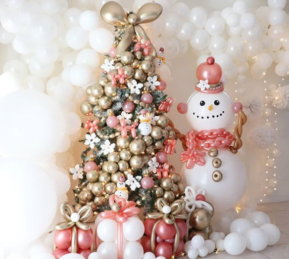 Malloom® 24PC plástico Navidad Globos de nieve Árbol de navidad adornan bola Decoración plata 