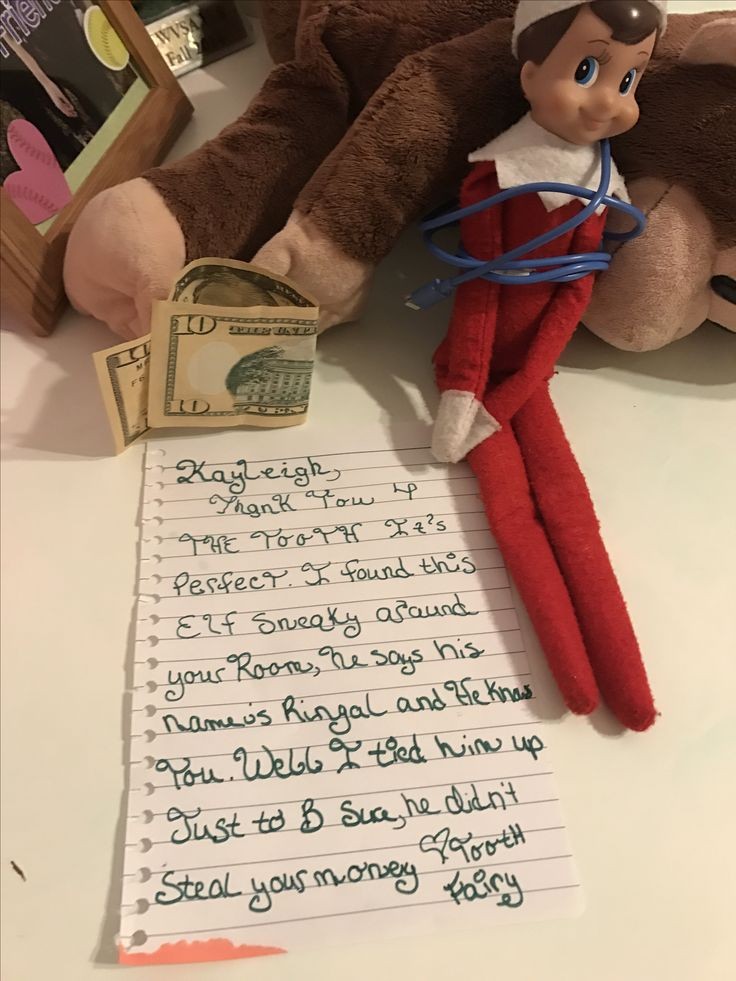 Little Lids Siobhan: Tooth fairy visit with elf on the shelf