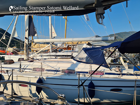Life on Sailing Boat SATOMI on Meganisi Island in Greece  by Sailing Stamper Satomi Wellardギリシアでの船上生活メガニシ島