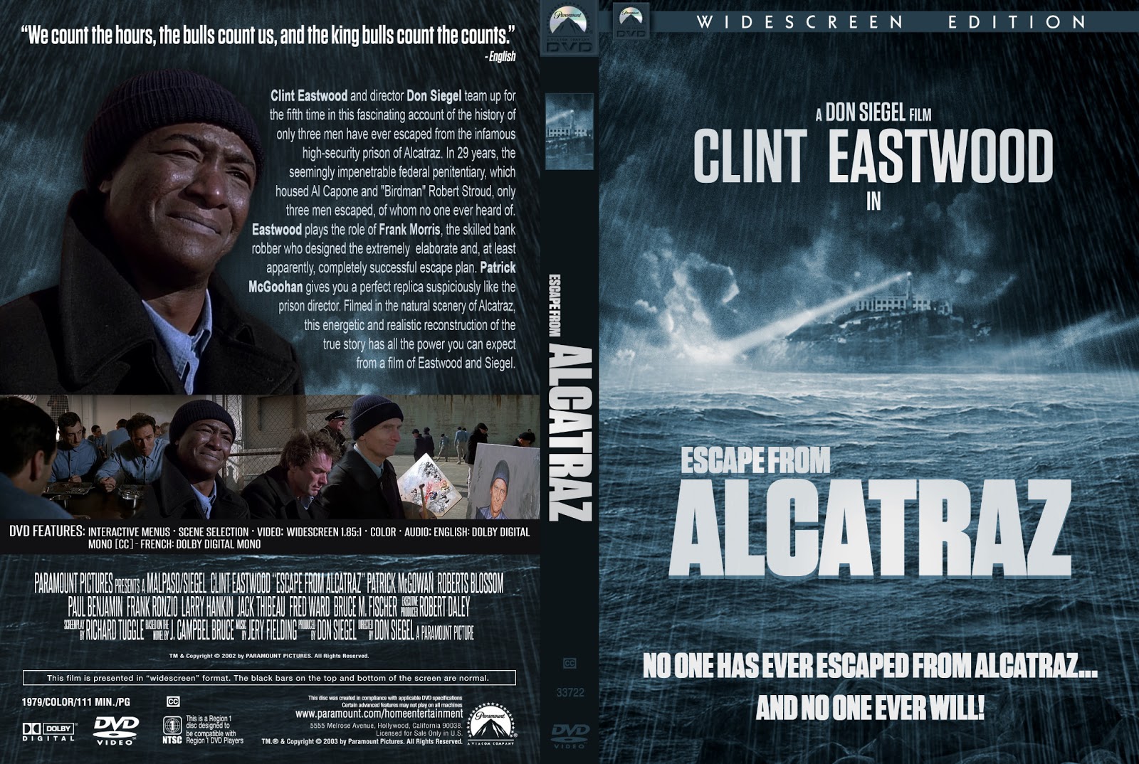 Capas Filmes Ação Fuga de Alcatraz