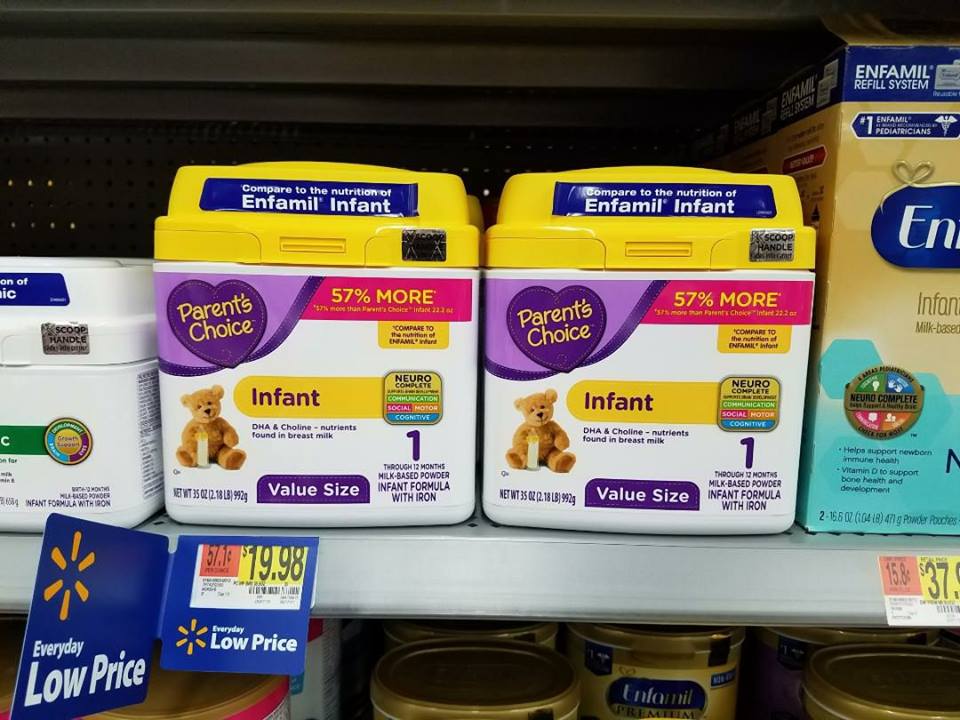 Parent's Choice Formula at Walmart ChitChatMom