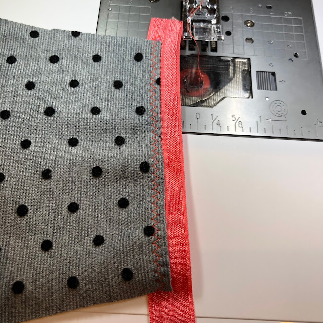 Using Fold Over Elastic to fabulously finish edges of knit fabrics