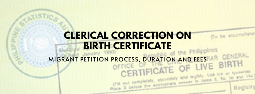 How to File a Clerical Correction For Your Birth Certificate