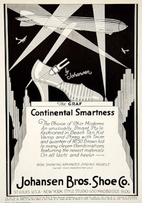 1929 newspaper ad for johansen bros shoe co