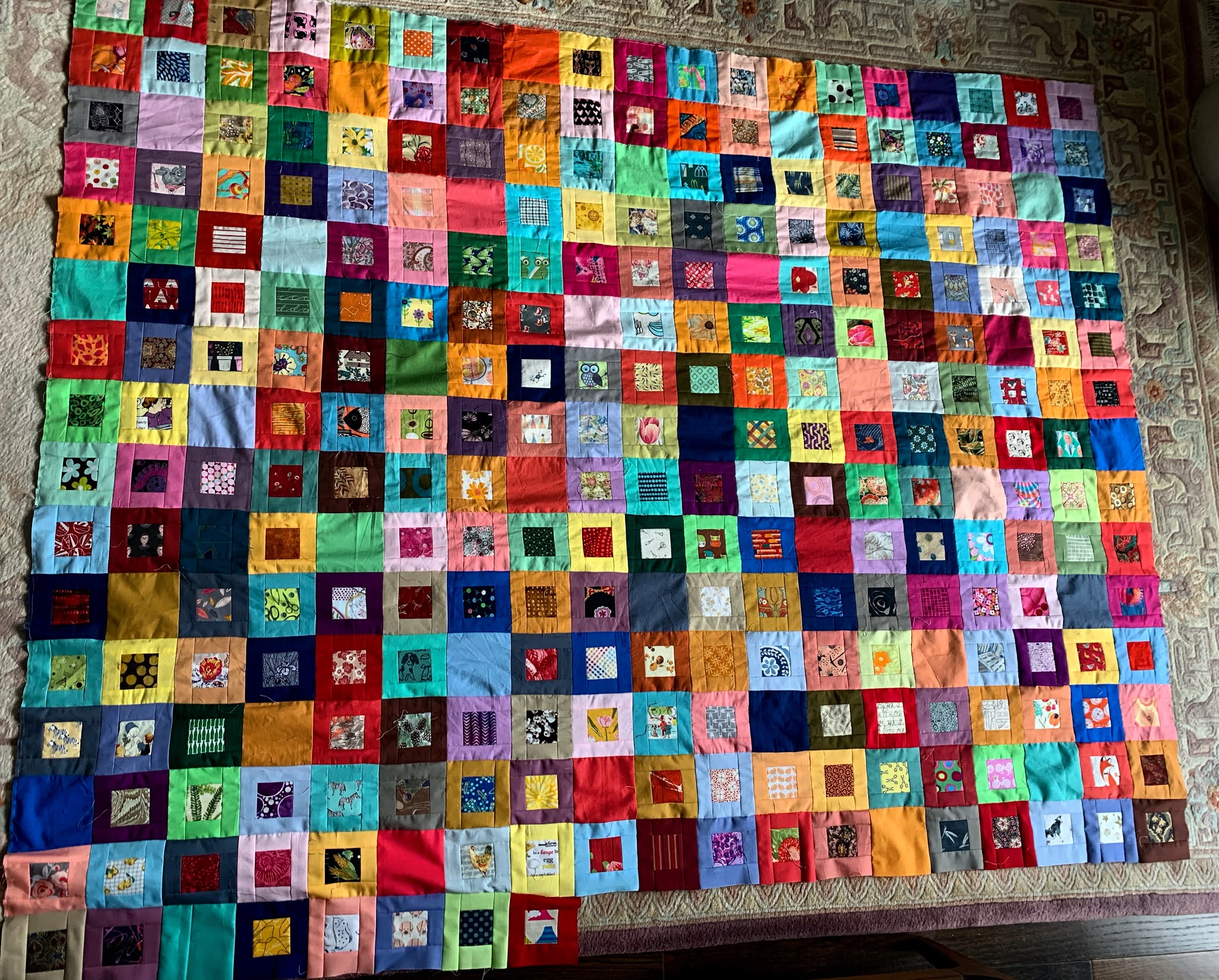 klein meisje quilts calendar quilt, three quarters of the year on