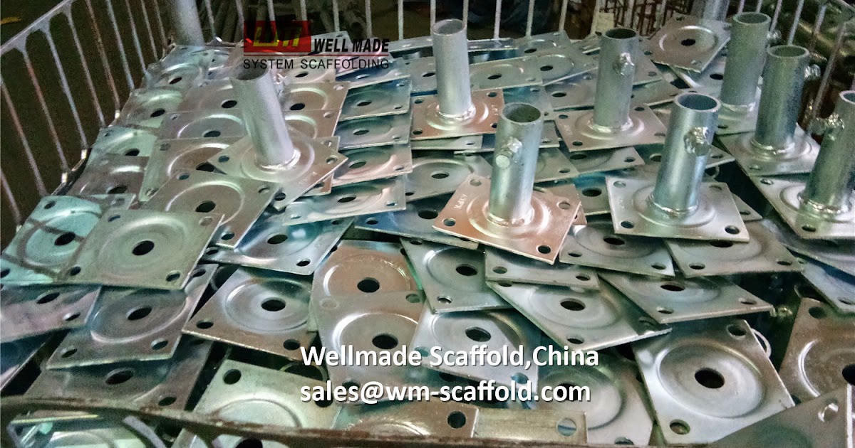 Scaffolding Socket Base Plate with Bolt&NutLeveling CastersLeveling Jacks