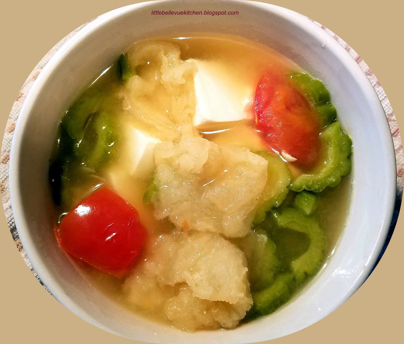 Little Bellevue Kitchen Bittergourd Fish Maw Tofu Soup