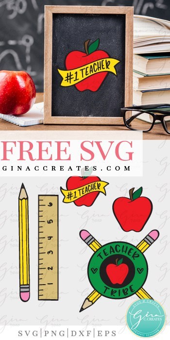 Download Free School Teacher Themed Svgs PSD Mockup Templates