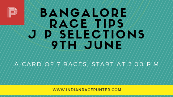 Bangalore Race Tips 9th June, Trackeagle, Racingpulse