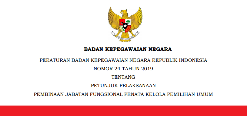 Peraturan BKN Nomor 24 Tahun 2019