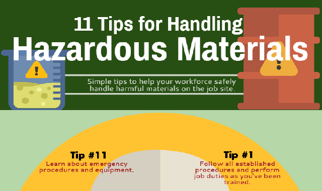 11 Tips for Handling Hazardous Materials #infographic