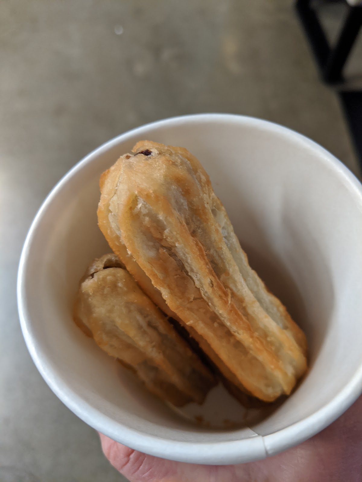 Panini'ing Leftovers Chocolate Filled Churros Julie's Dining Club