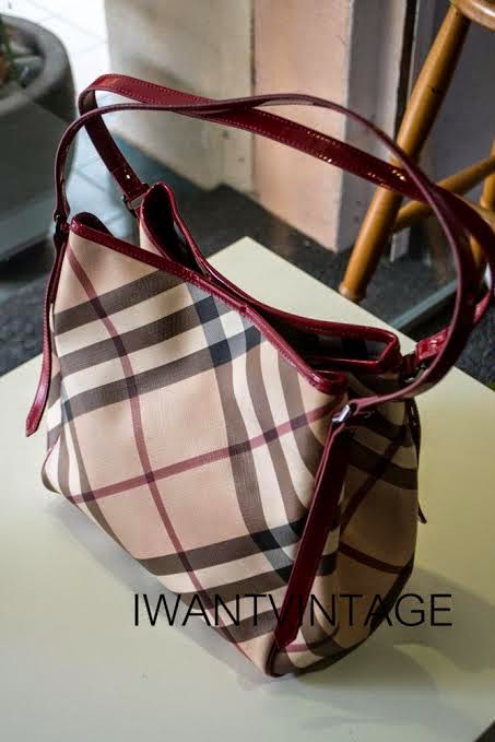I Want Vintage | Vintage Designer Handbags: Burberry Small Nova Check