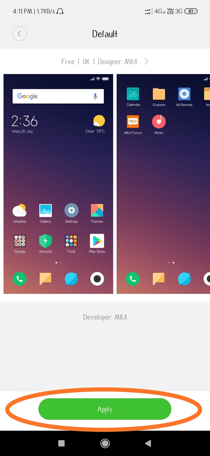 How to change Favorites tray in MiUi Xiaomi phones Redmi phones