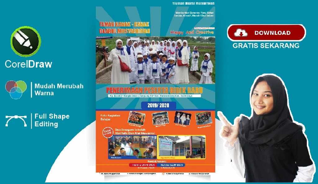 Brosur Ppdb Tk Cdr desain banner kekinian