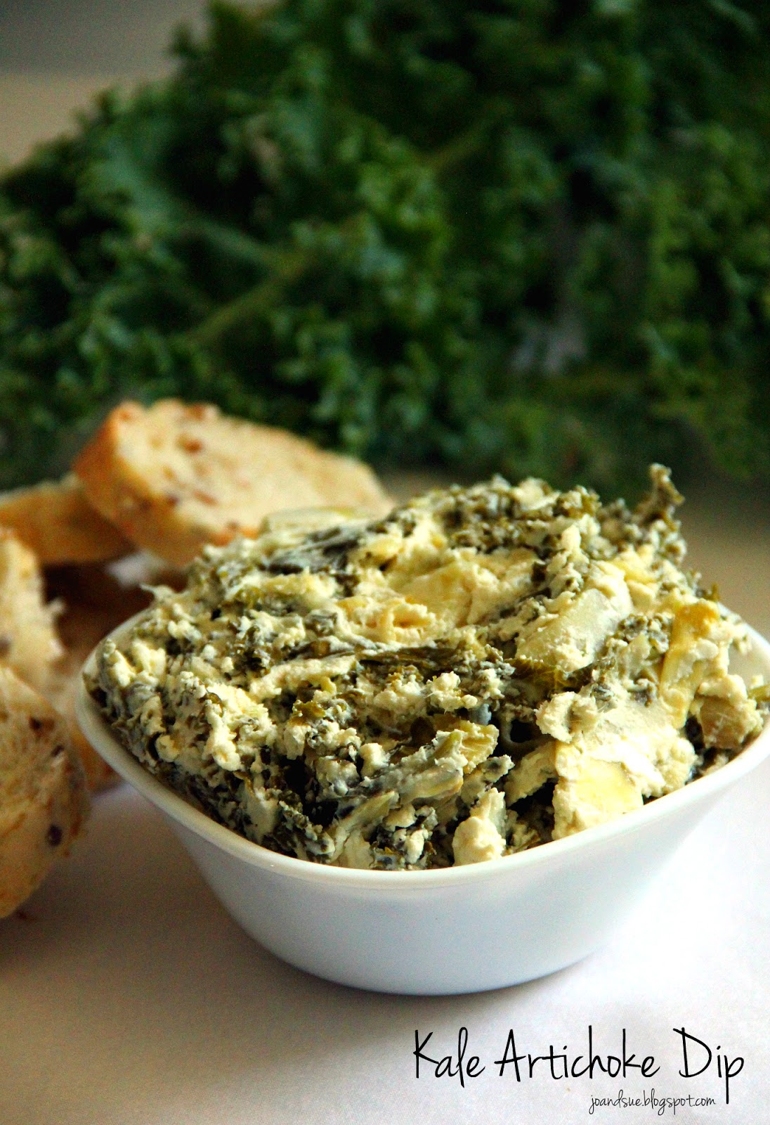 Jo and Sue Kale Artichoke Dip (Crock Pot)