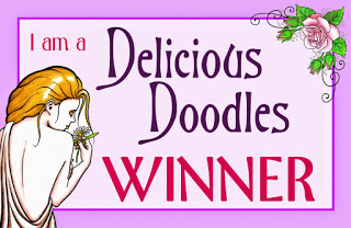 Winner at  Delicious Doodles March 2018 Challenge