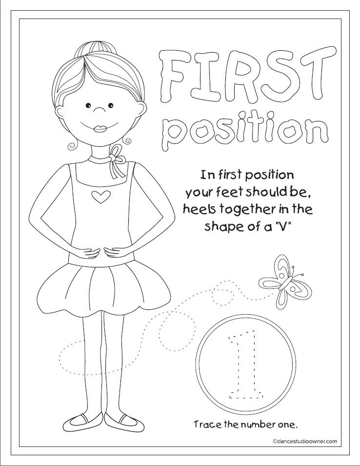 Ballet Positions Coloring Pages ~ Coloring Pages