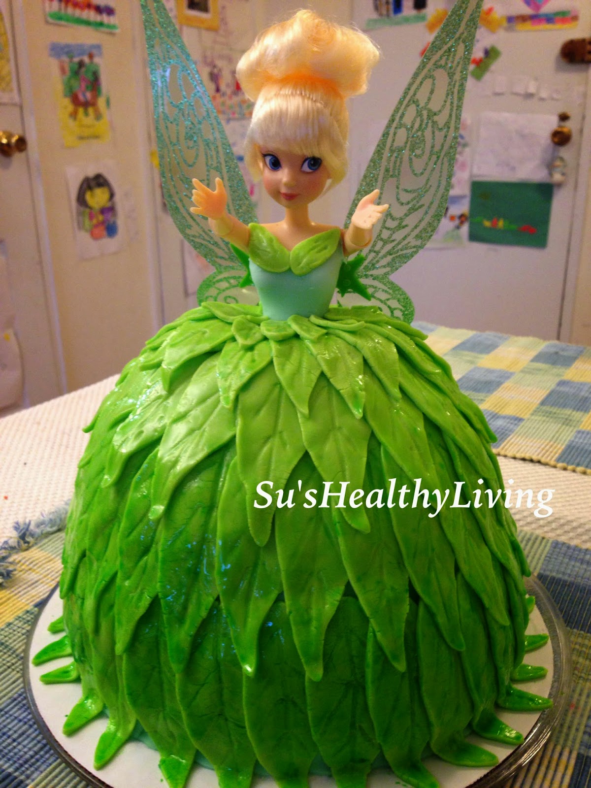 Su's Healthy Living: Tinker Bell Doll Cake