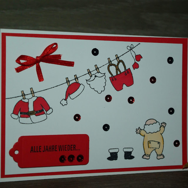 [DIY] Weihnachtskarte Santa's Suit Nackiger Weihnachtsmann sucht Kleidung! 