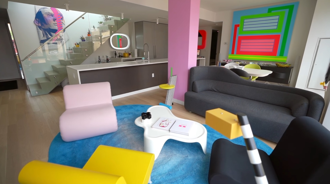27 Interior Design Photos vs. Karim Rashid's NYC Luxury Penthouse Tour
