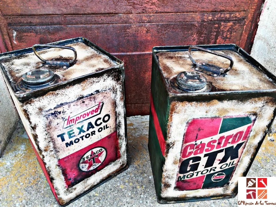 tunear latas de aceite
