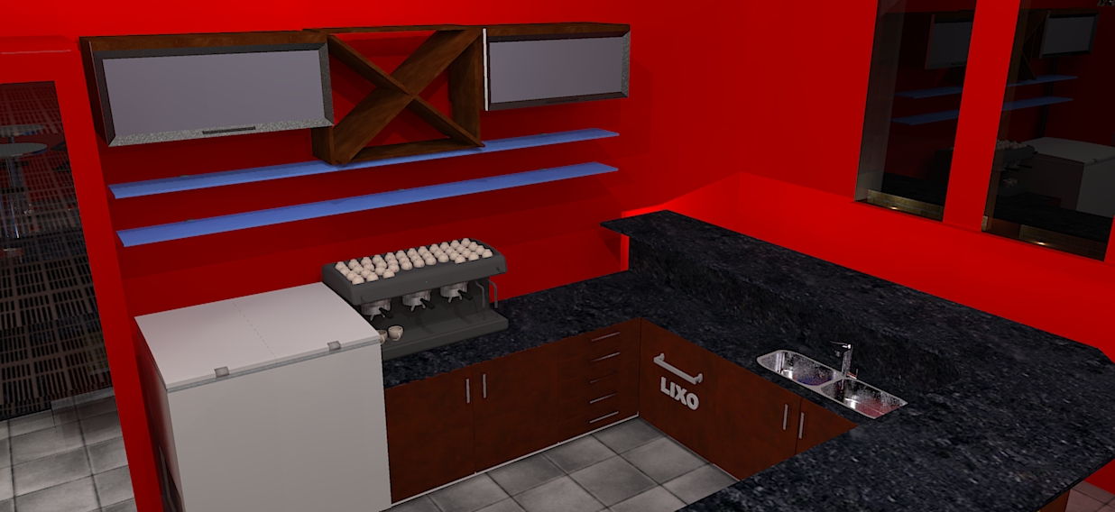 GuerraAlves Modelagem 3D Pizzaria Talismã Piabetá/RJ