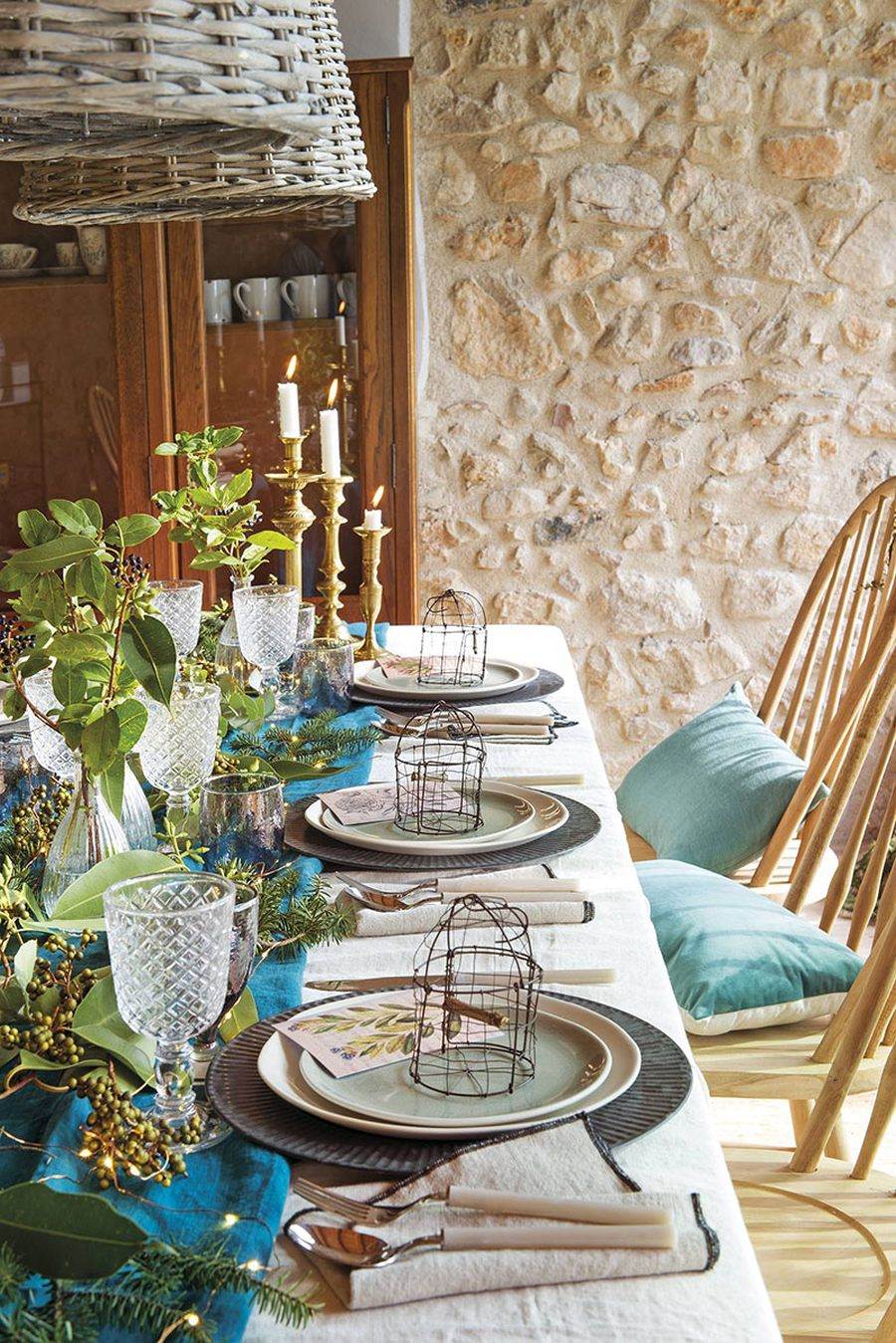 Natale Rustic Glam in una casa di campagna