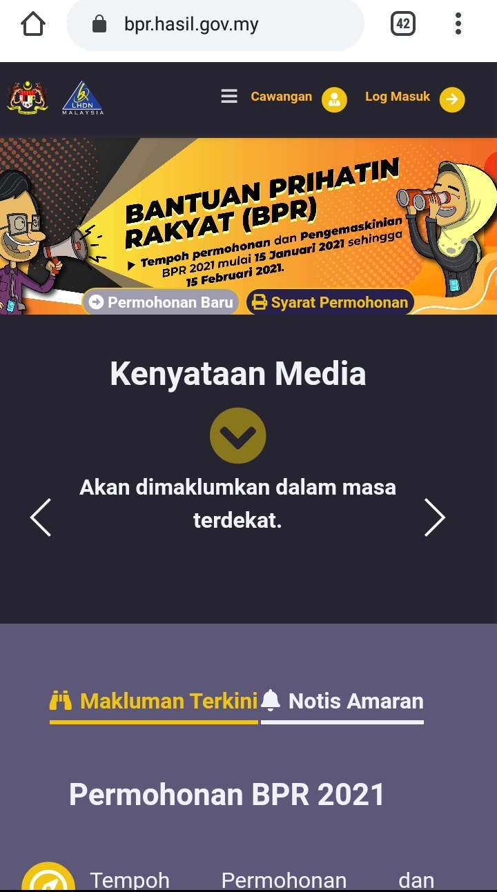 Login www.bpr.hasil.gov.my BPR Semakan