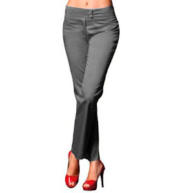 calça social grafite feminina