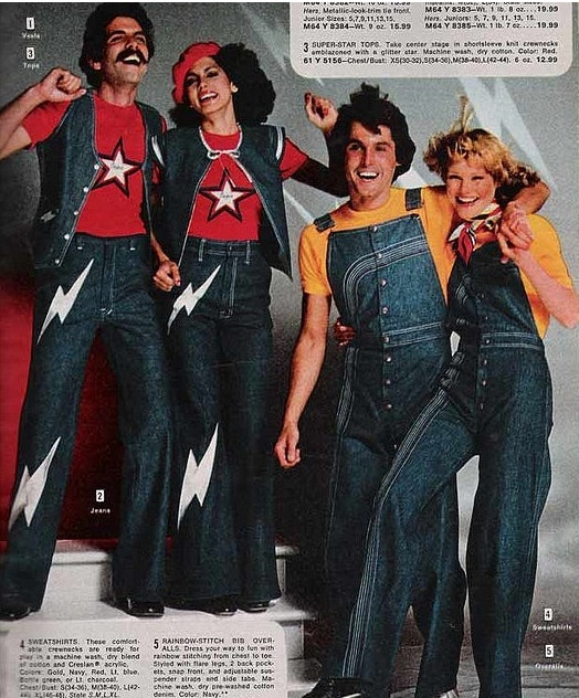 The Seventies. The Decade of Denim and Disco.