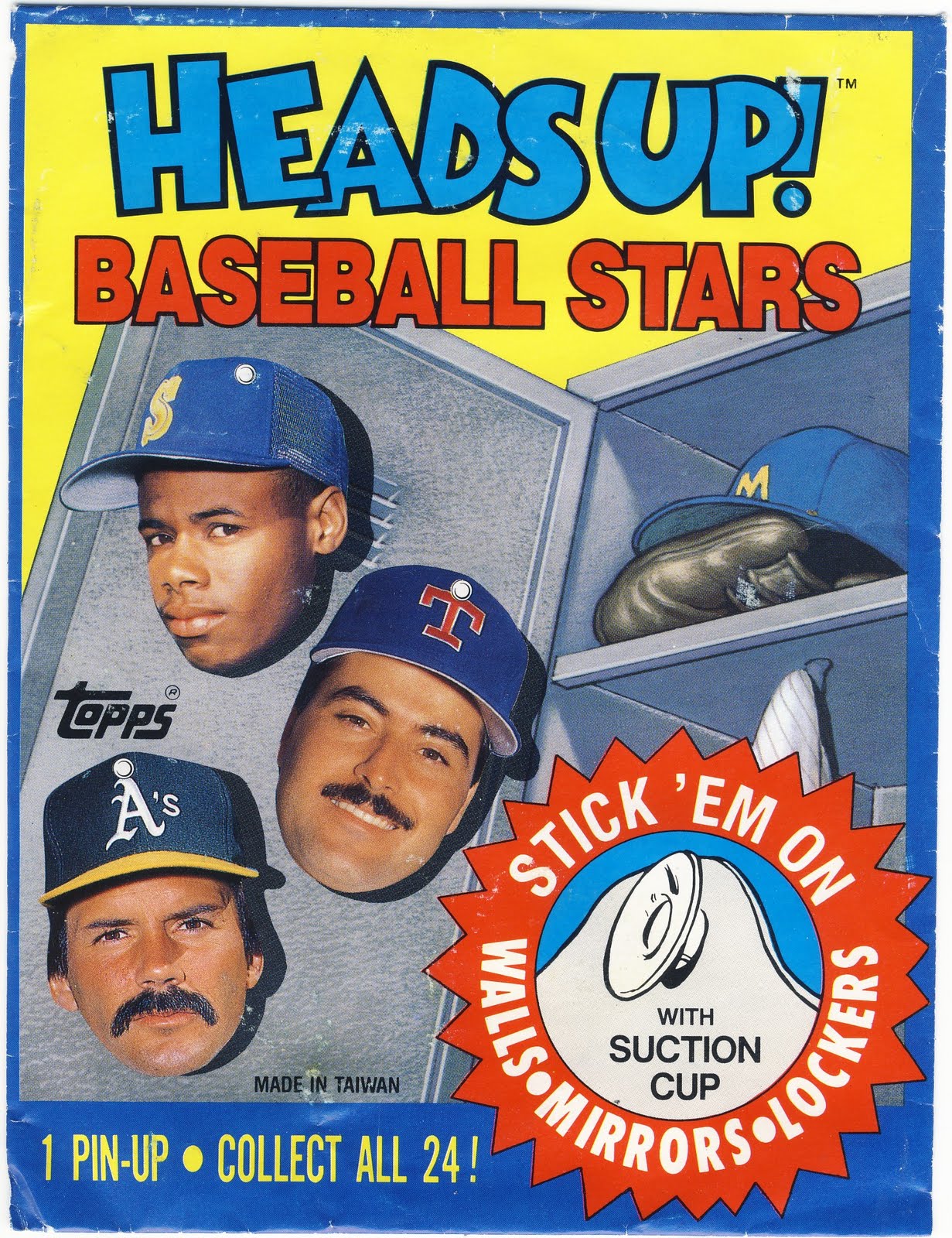 A Pack To Be Named Later 1990 Topps Heads Up! Baseball Stars